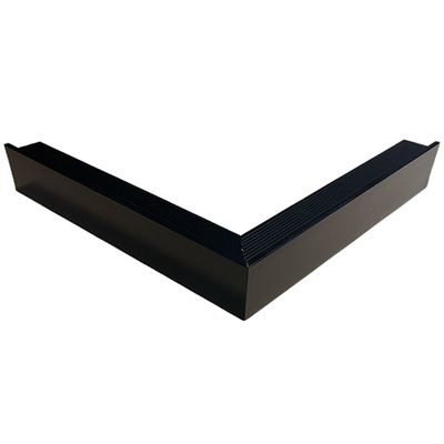 Voorgelast hoekprofiel Roval standaard alu 80mm 50x50cm incl. verbindingsplaatje