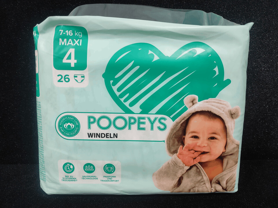 COUCHES BEBE POOPEYS Taille - (4) 7-16KG 26PCS - colis de 4 paquets