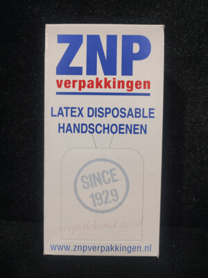 Gants Znp en Latex Usage Unique 100 Unit- colis de 10