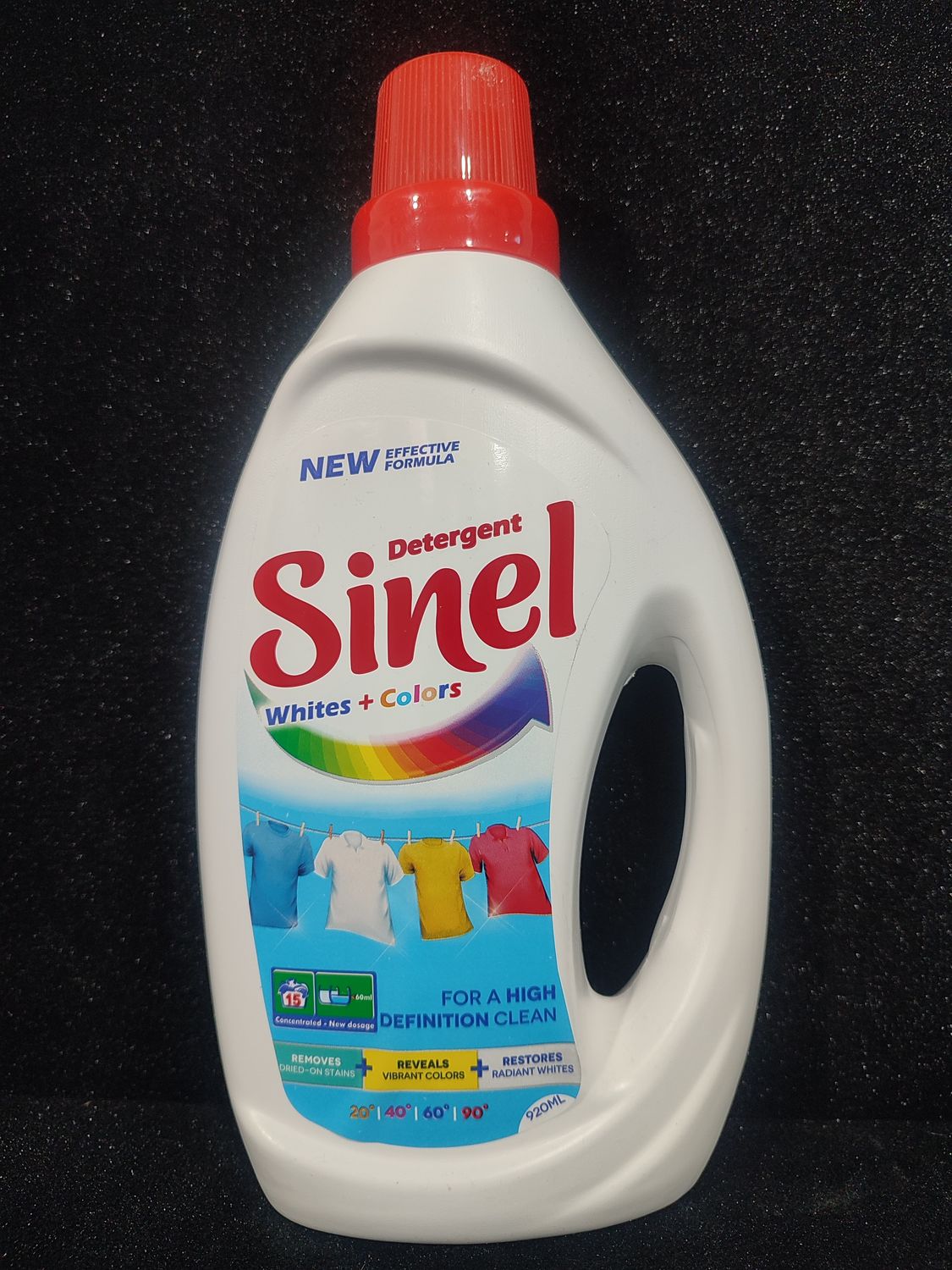 Lessive Liquide Sinel Blanc + Couleurs 920ml - Colis de 12
