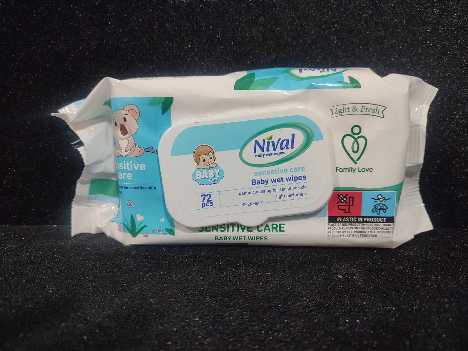 Lingettes Humides Nival Soins Sensibles Bébé 72 pcs - Colis de 24