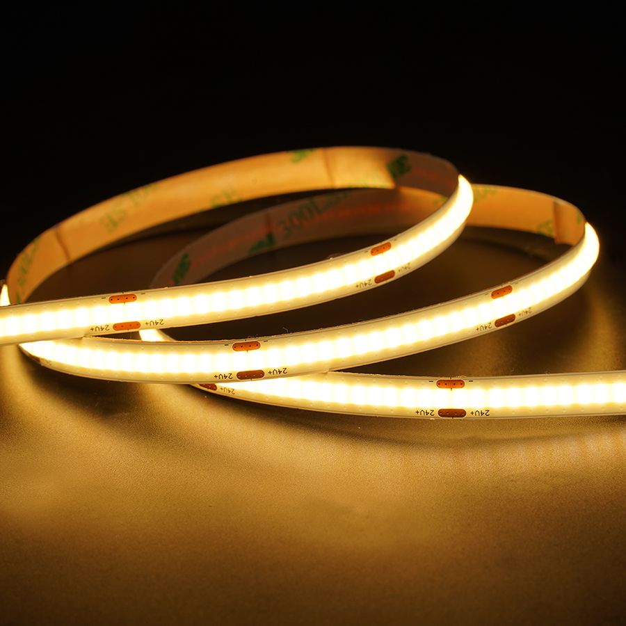 Ledstrip COB 24Vdc non waterproof 8 W/M.