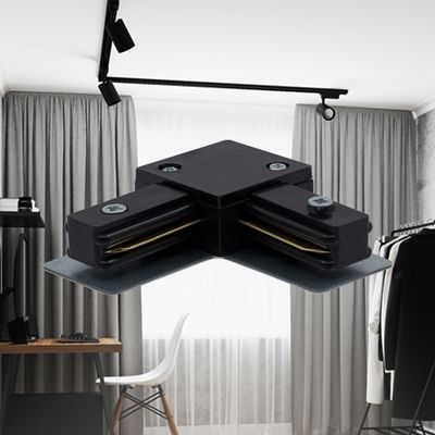 Trackline 2 hoekconnector zwart