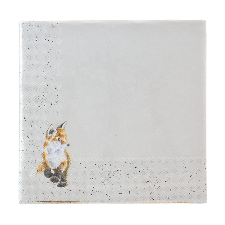 Wrendale Servetten vos 20st.