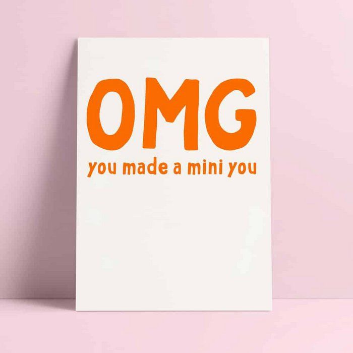 Kaart &#39;OMG You made a mini you&#39;
