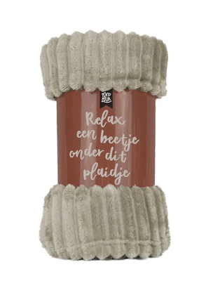 Plaid - deken &quot;relax een beetje&quot;