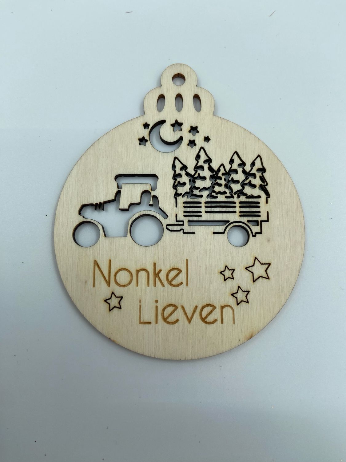 Kerstbal tractor