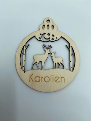 Kerstbal hert