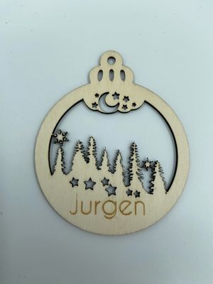 Kerstbal kerstbos
