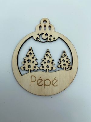 Kerstbal kerstbomen