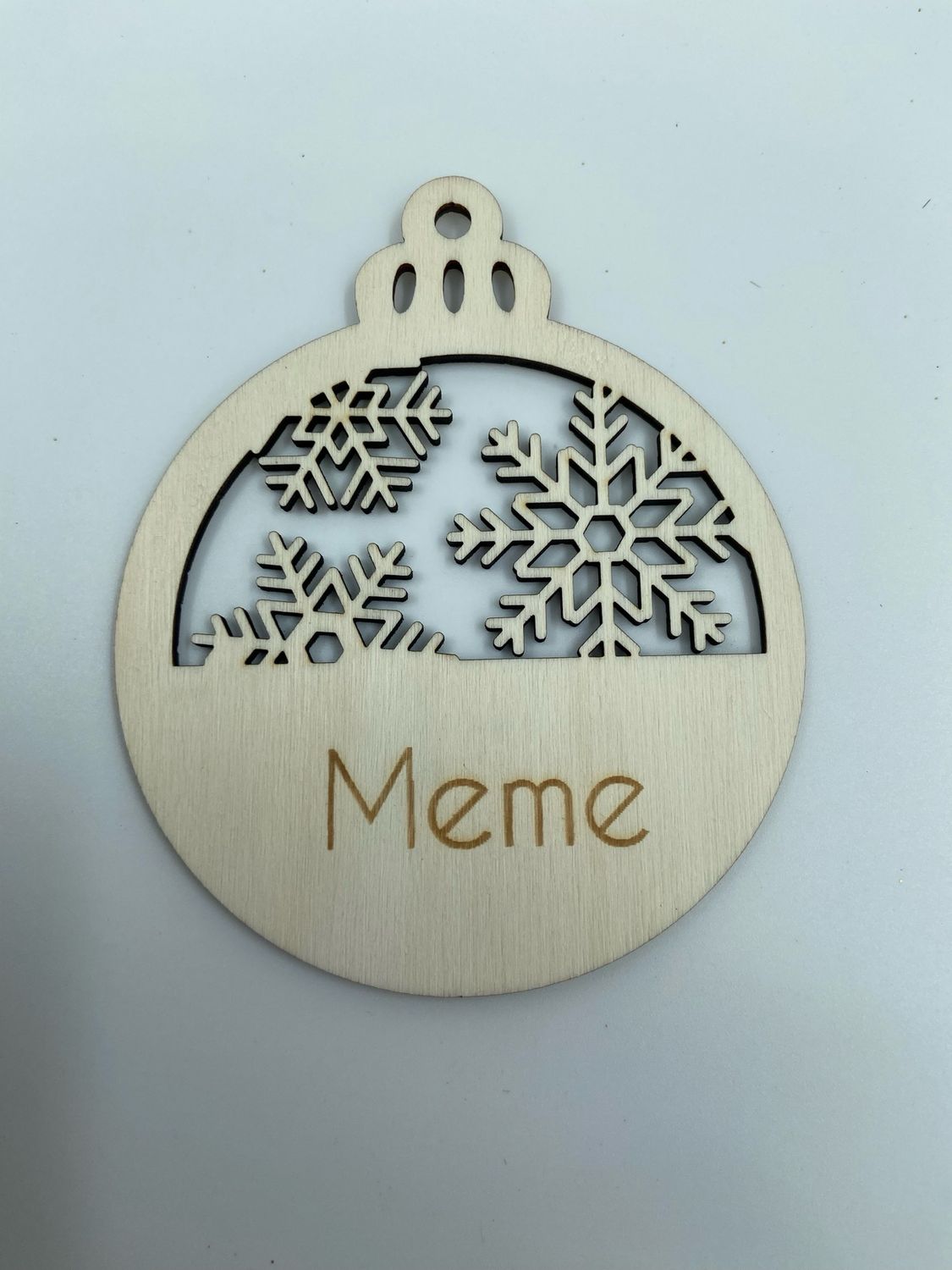 Kerstbal sneeuwvlokjes