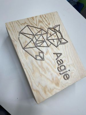 gepersonaliseerde houten kist