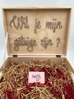 gepersonaliseerde houten kist
