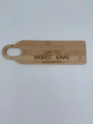 Bamboo plankje ‘Worst & kaas scenario’