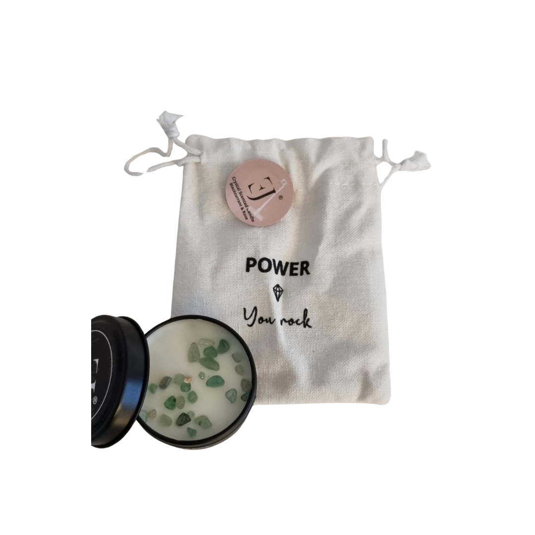 Quote kaars in blik – You rock (klein formaat) Exclujess