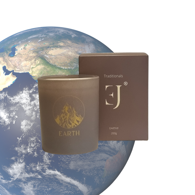 Traditionals Geurkaars 4 elementen  EARTH - Exclujess