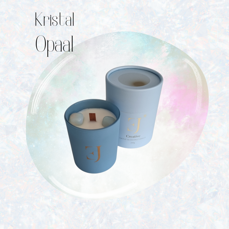 Crystal candle opaal creativity - Exclujess