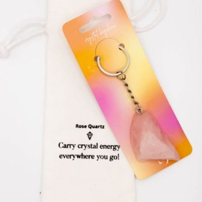 Sleutelhanger Rose quarts
