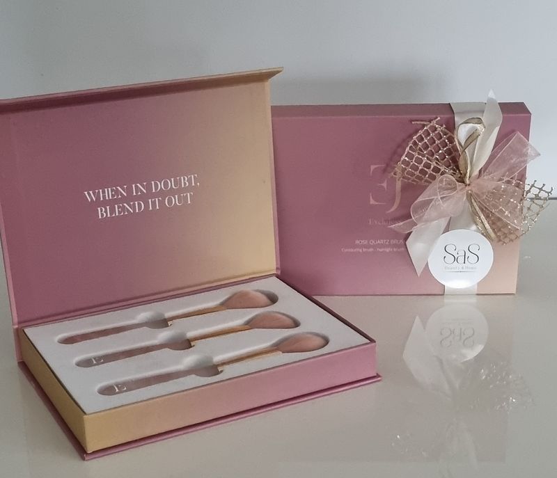 Kerst - Rozekwarts Make-Up borstels