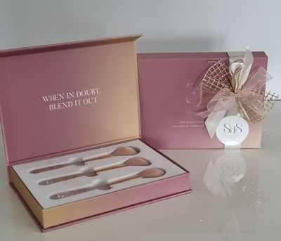 Kerst - Rozekwarts Make-Up borstels