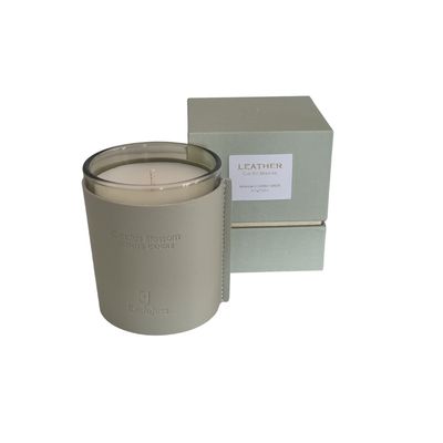 Premium leder geurkaars Cactus Blossom Exclujess