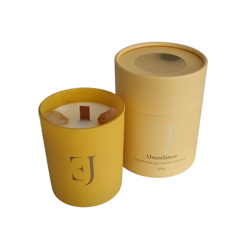 Crystal candle citrine Abundance - Exclujess