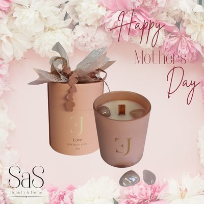 Crystal candle Love Mothersday Gift