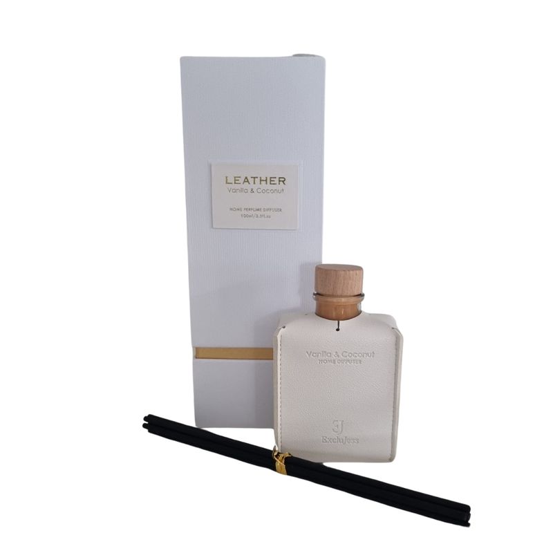 Leather Geurstokjes Exclujess– Vanilla &amp; Coconut