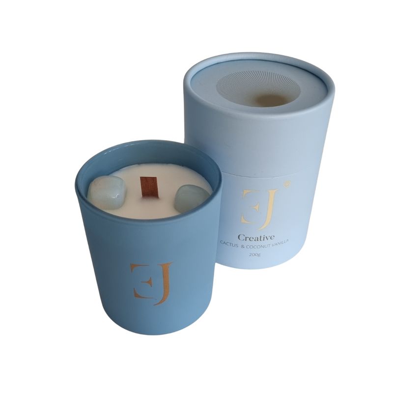 Crystal candle opaal creativity - Exclujess