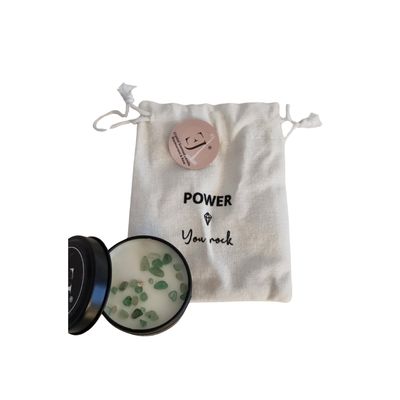 Quote kaars in blik – You rock (klein formaat) Exclujess