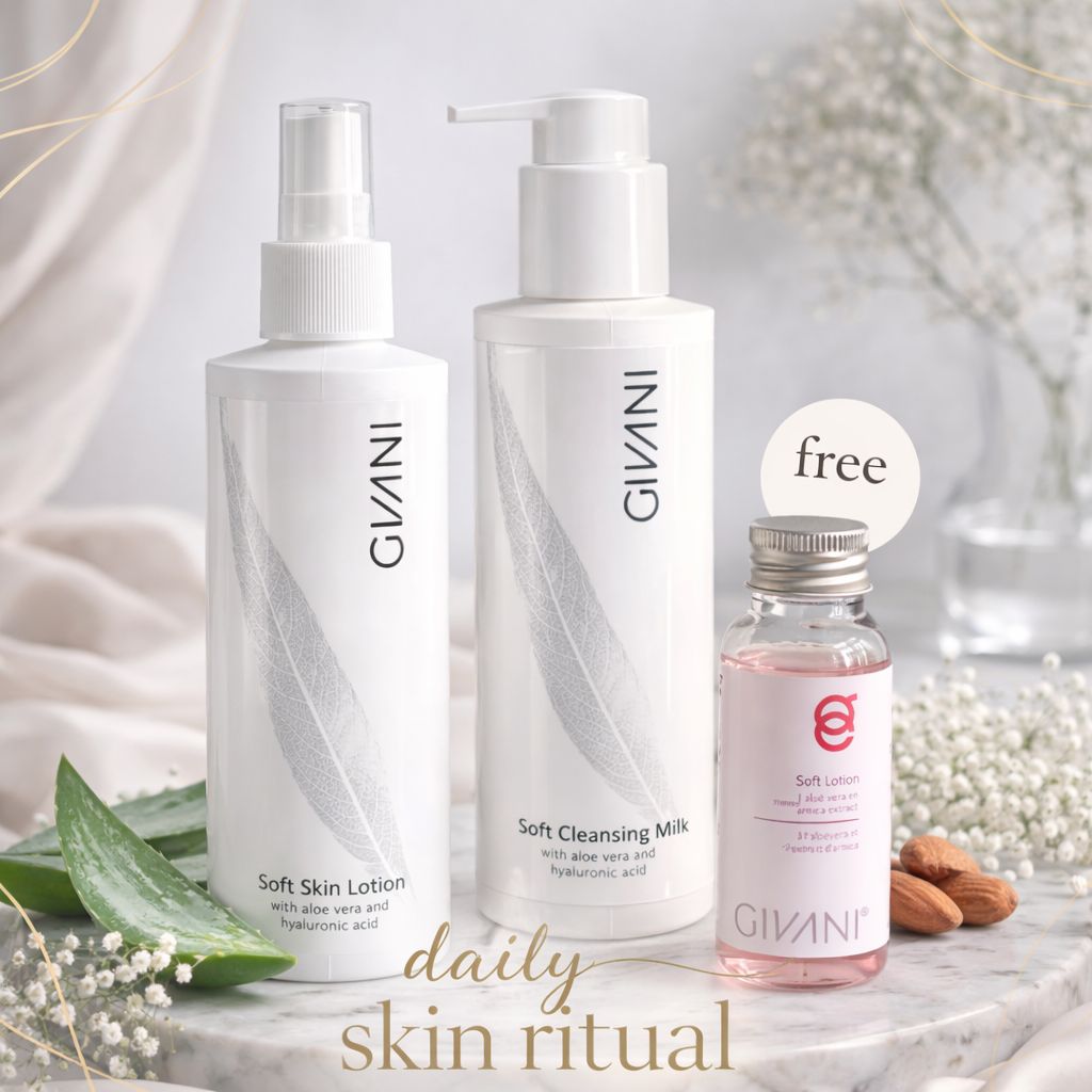 Duo voor basis gelaatsreiniging + gratis Soft Lotion