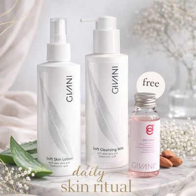 Duo voor basis gelaatsreiniging + gratis Soft Lotion