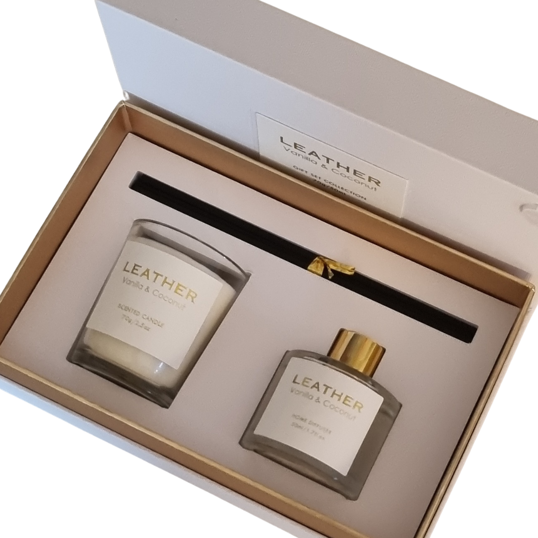 Vanilla &amp; Coconut leather feel gift pack Exclujess