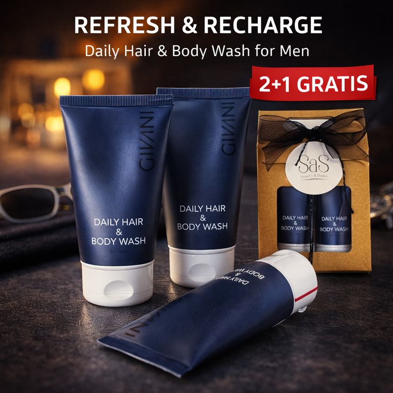 Daily Hair&amp;Body Wash 75ml 2+1gratis