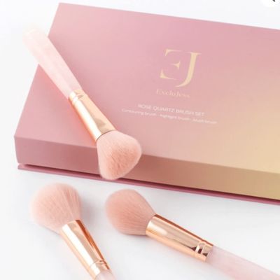 Valentijn Rozenkwarts Make-up Borstelset.