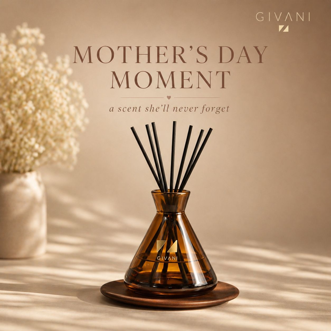 Moederdag Geurstokjes Santal Silence
