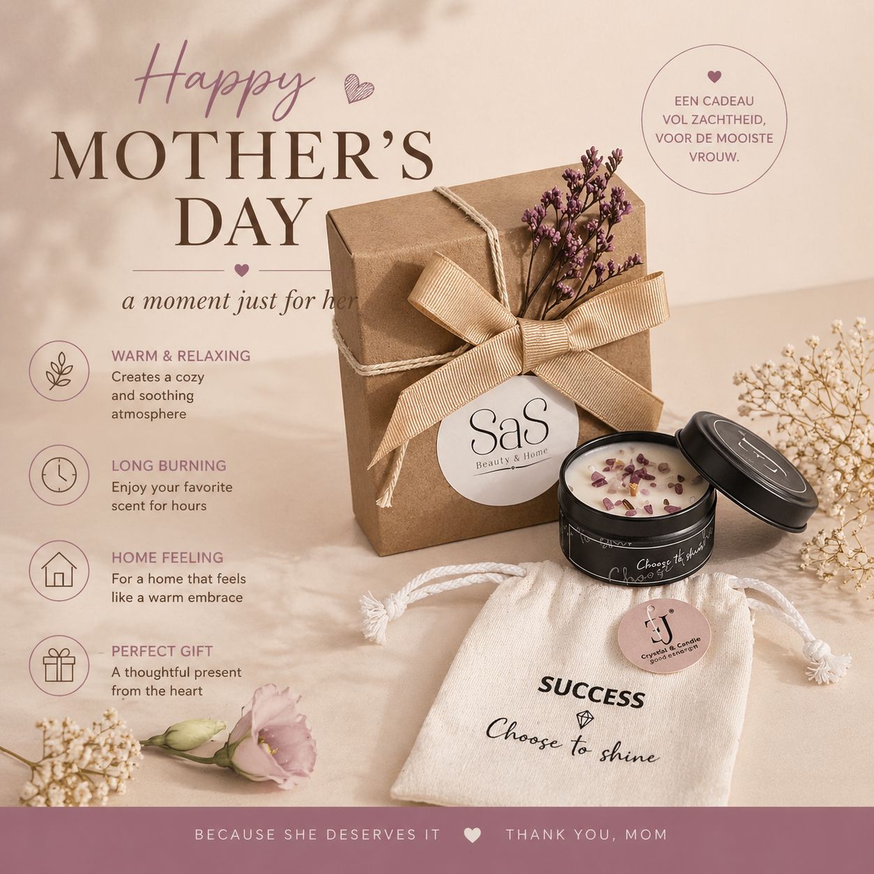 Moederdag Mini Succes Amethist