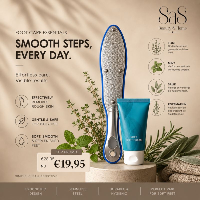 Soft Foot Cream + Pedicure rasp