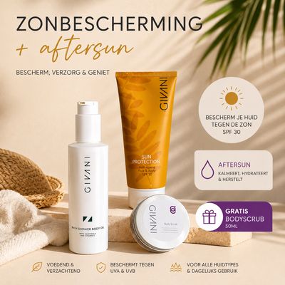 SPF30 + Aftersun: samen nóg beter! + gratis bodyscrub 50ml
