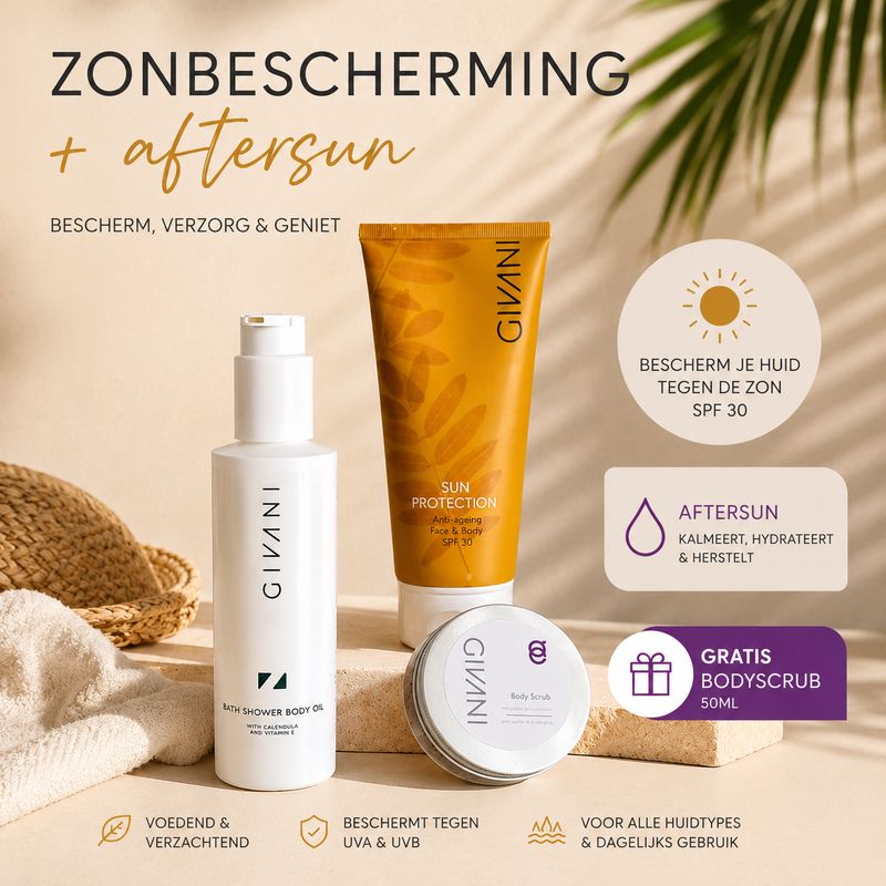 SPF30 + Aftersun: samen nóg beter! + gratis bodyscrub 50ml