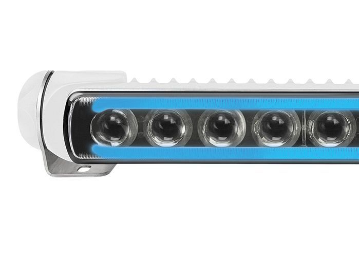 Led Bar - Hella Marine Sea Hawk 470 Ledbar - Witte behuizing - Blauw Standlicht