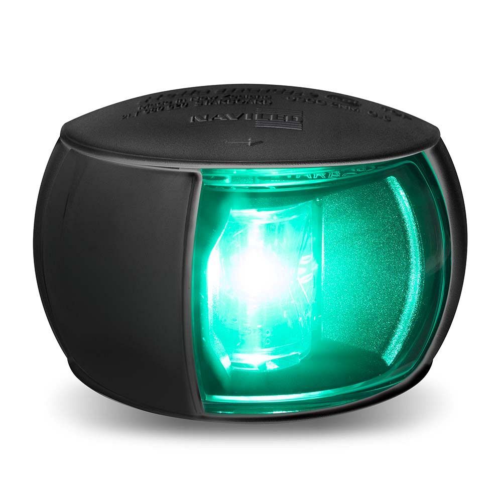 Stuurboord Navigatielamp - Hella Marine NaviLED - Zwarte Behuizing - Heldere Lens (2.5m kabel)