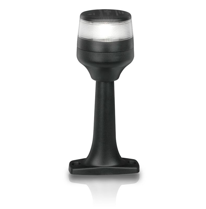 Ankerlicht Navigatielamp - Hella Marine NaviLED PRO - 360° - Vaste Paal 150 mm  - Zwarte Behuizing