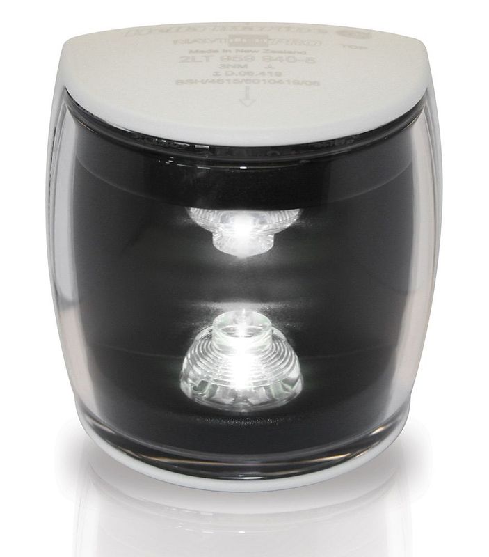 Mastlicht Toplicht Navigatielamp - Hella Marine NaviLED PRO 5NM- Witte Behuizing - Ultra Heavy Duty Lens