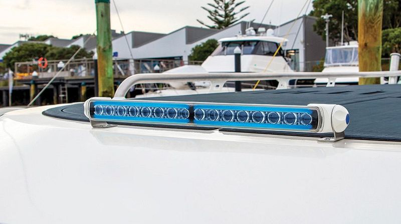 Led Bar - Hella Marine Sea Hawk 470 Ledbar - Witte behuizing - Blauw Standlicht