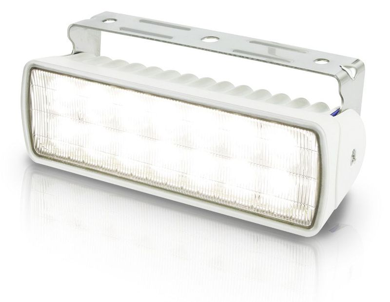 Werklamp - Hella Marine Sea Hawk XLR LED - Gespreid Licht - Witte Behuizing