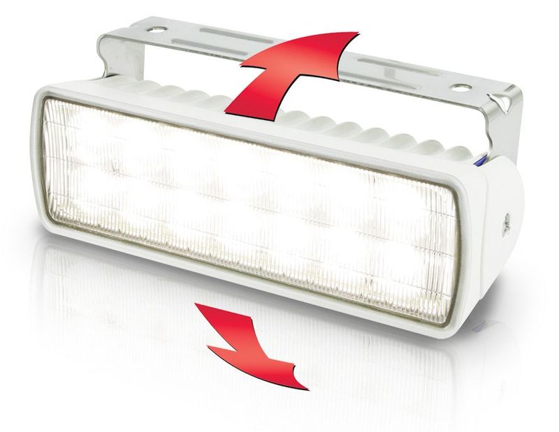 Werklamp - Hella Marine Sea Hawk XLR LED - Gespreid Licht - Witte Behuizing