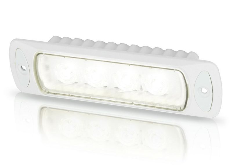 Werklamp - Hella Marine Sea Hawk R LED - Witte Behuizing - Spot Licht - Inbouw
