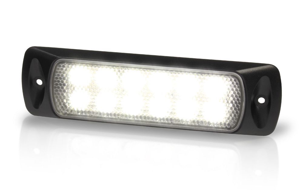 Werklamp - Hella Marine Sea Hawk LED - Zwarte Behuizing - Gespreid Licht - Inbouw