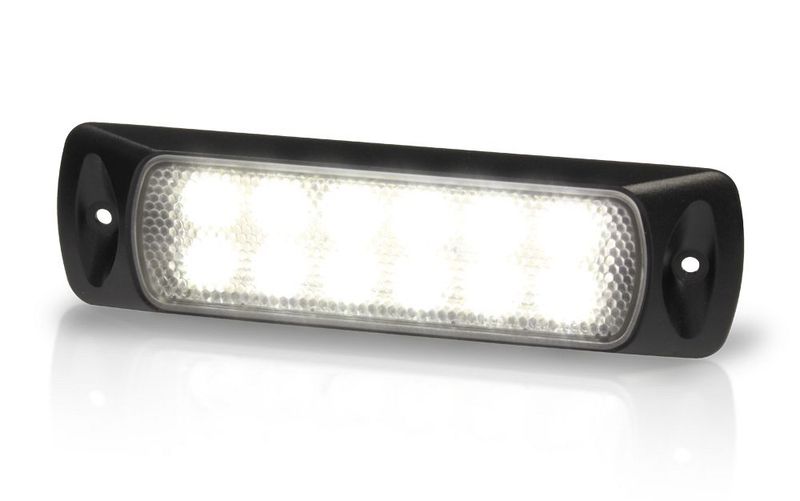 Werklamp - Hella Marine Sea Hawk LED - Zwarte Behuizing - Gespreid Licht - Inbouw